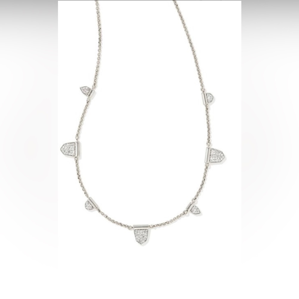 Kendra Scott Adeline Strand Necklace Silver